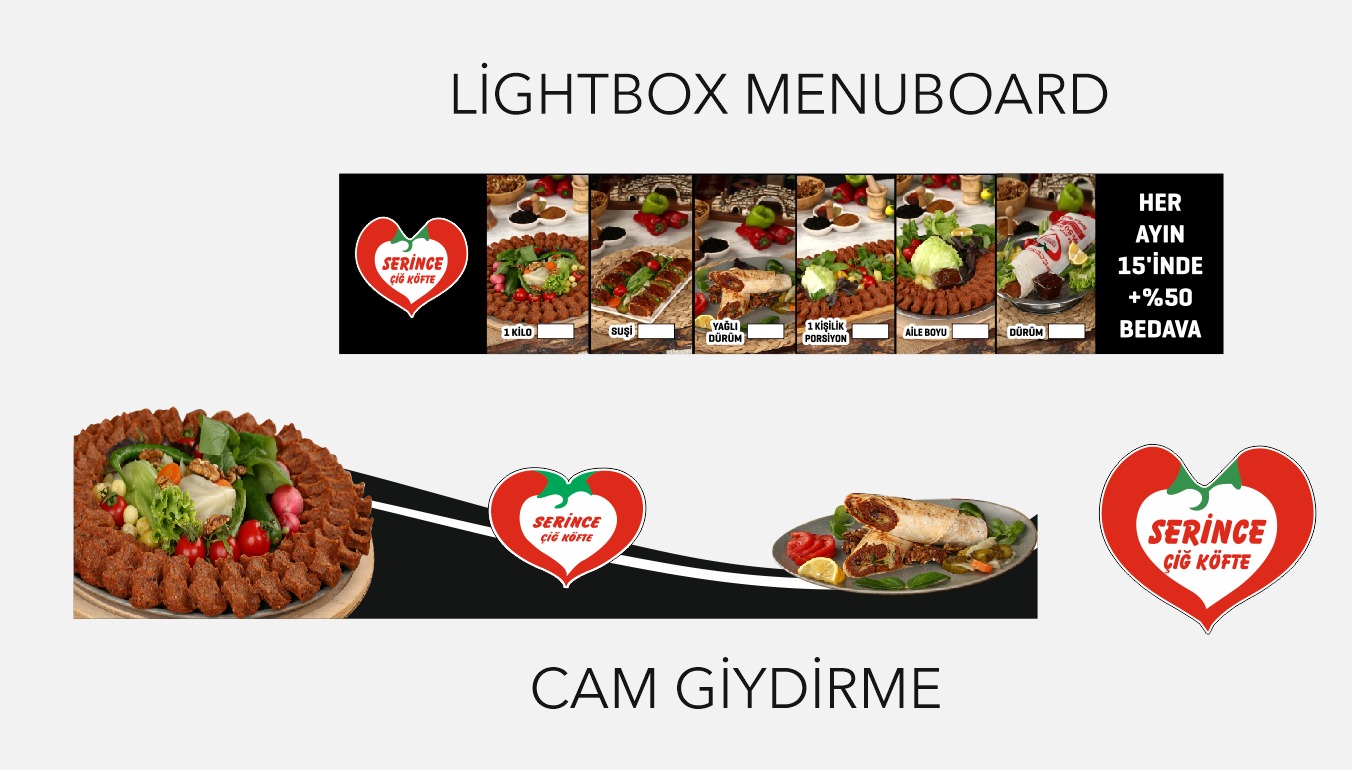 Menuboard ve Cam Giydirme
