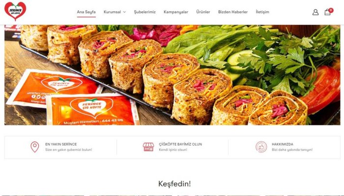 Serince Çiğ Köfte Web Sitesi Yenilendi