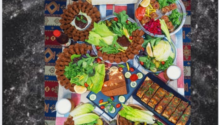 Serince Çiğköfte menüsü Dürüm, Suhşi, Doritoslu, Sarma, Beyti