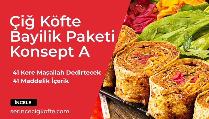 Çiğ Köfte Bayilik Paketi A Konsepti, Çiğ Köfte Bayilik Fiyatları
